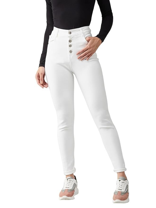 20-3-2.jpg Miss Chase Women's Skinny Fit High Rise Regular Length Stretchable Denim Jeans - Image 1