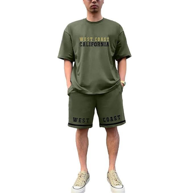 20-6.jpg NOBERO Men's Cottonblend Solid Co-Ord Set - Image 1