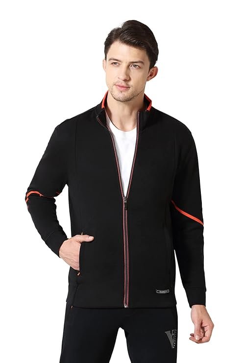 29-3.jpg Van Heusen Cotton Blend Men High Neck Jacket - Image 1