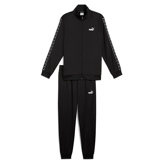 33-1-1.jpg Puma Men, Poly Tape Suit, PUMA Black, L - Image 1