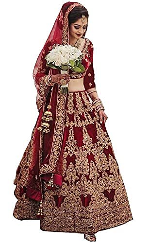 NETRA FASHION Women's Silk Readymade Lehenga Choli