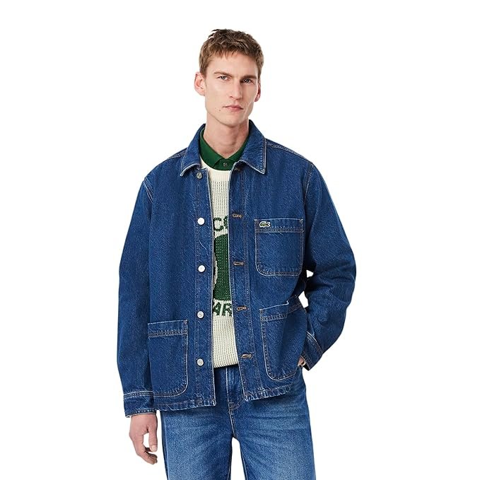 37-7.jpg Lacoste Heavy Cotton Denim Overshirt - Image 1