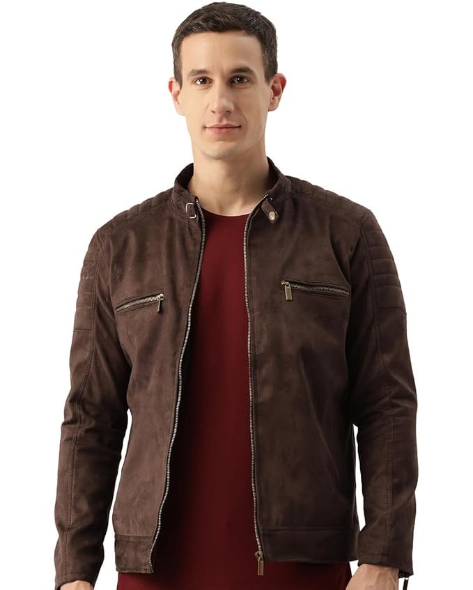 4-4.jpg Leather Retail Coffee-Colored Suede Jacket For Men's - Image 1