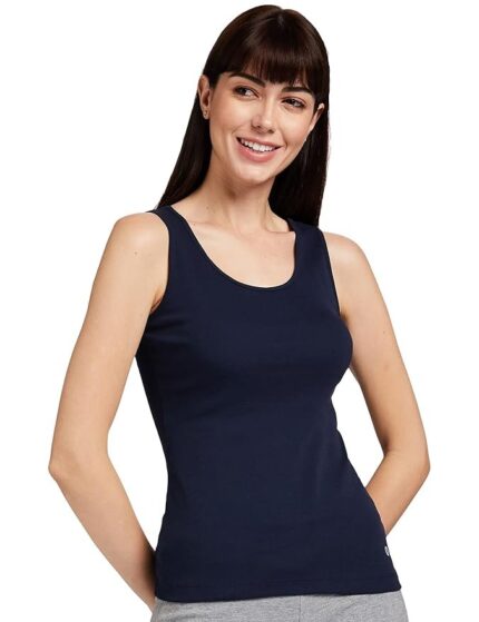 Enamor Women's Cotton Regular Fit Fabulous Inners E025 Stay New Tank Top