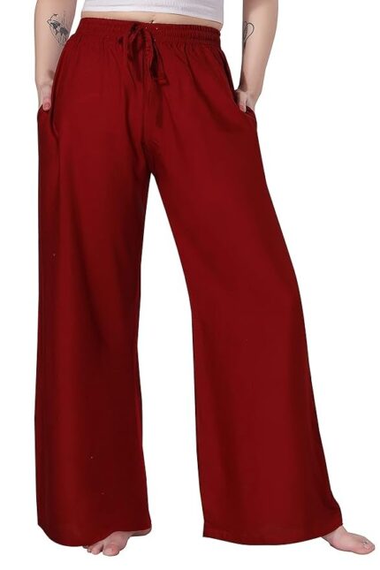 TRASA Women's and Girls Cotton Reyon Regular Fit Palazzo Pants - Available Size - L, XL, 2XL, 3XL