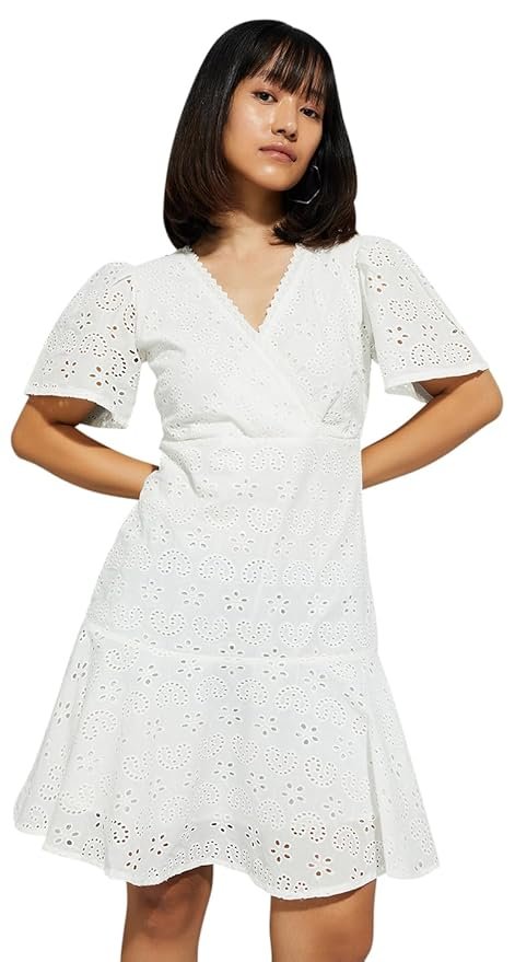 68-2.jpg Max Women's Fit and Flare Knee Length Dress - Image 1