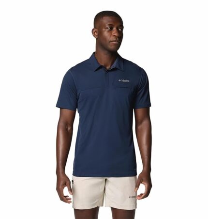 Columbia Men Omni-Freeze Cirque River Pro Hiking and Trekking Polo Tshirt
